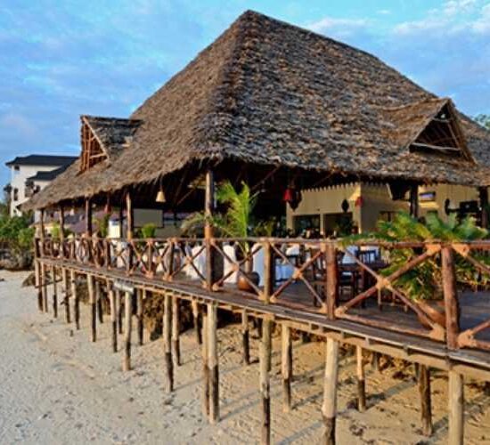 Restaurant on the waters Zanzibar