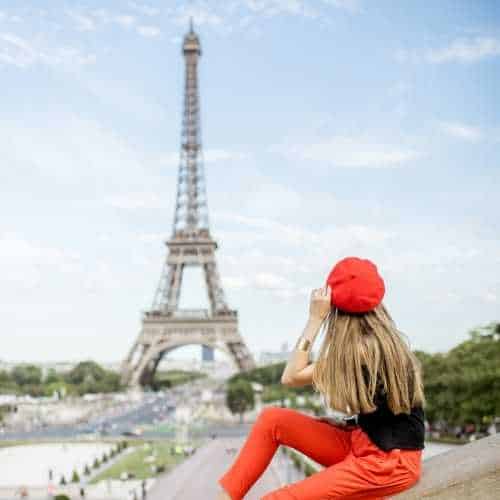 girl in red beret