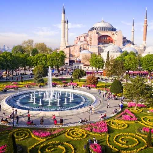 Hagia Sophia and garden