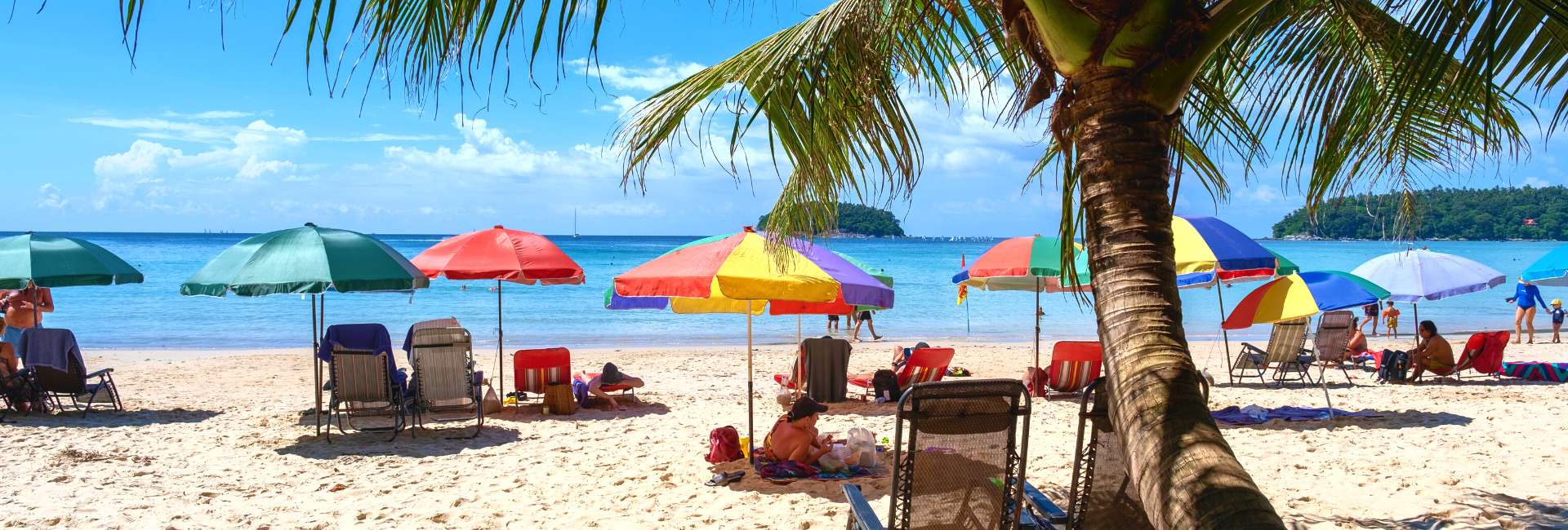 Thailand Phuket Beach Umbrellas