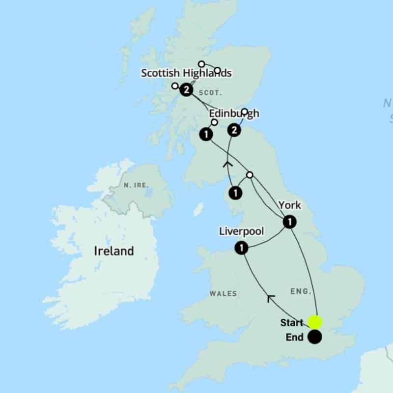 11 Contiki England and Scotland