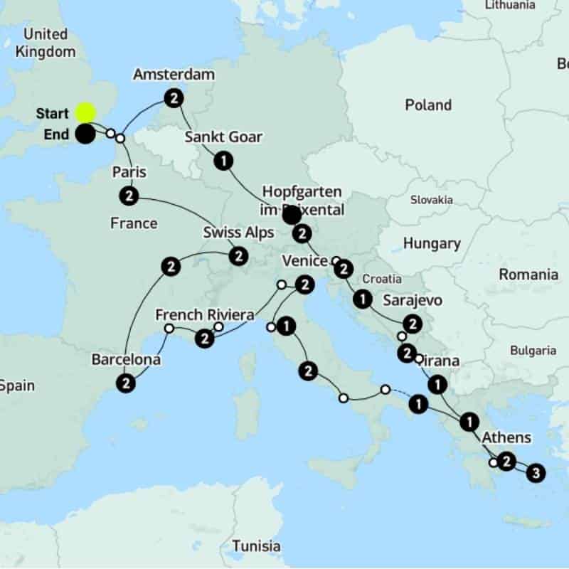 European Adventurer 2025 WOLO Travel