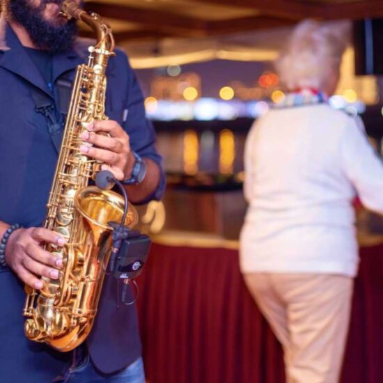 Saxaphone player in Dubai