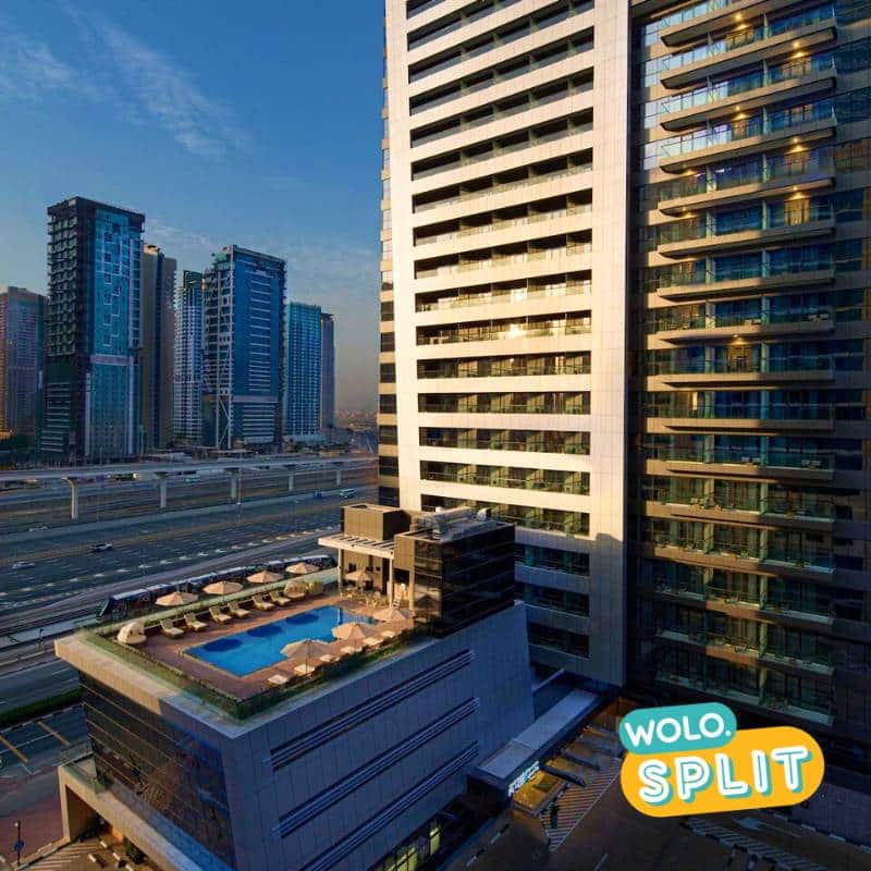 Rooftop pool at the Canopy by Hilton Al Seef