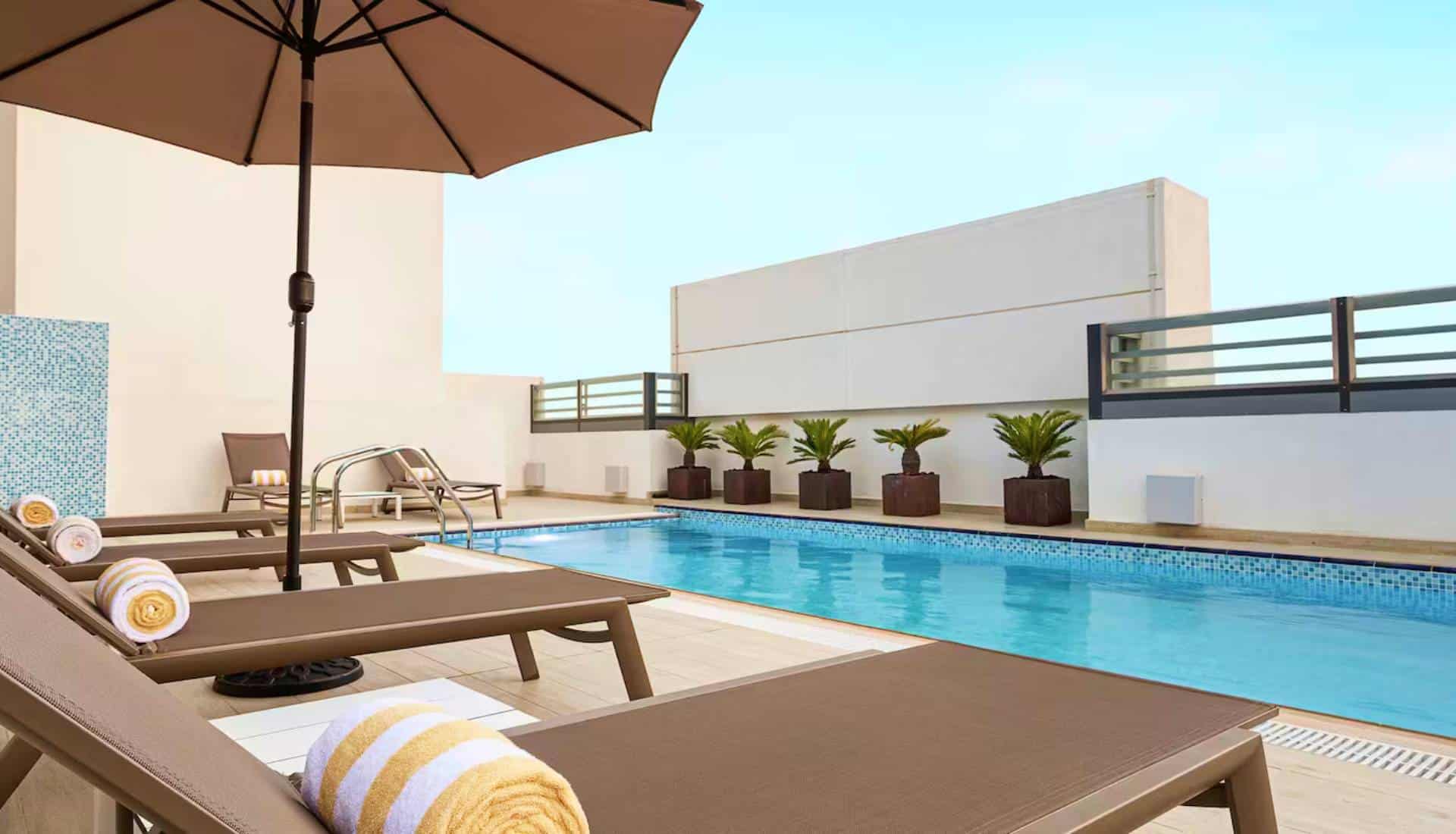 The pool at the Hampton by Hilton Dubai Al Seef