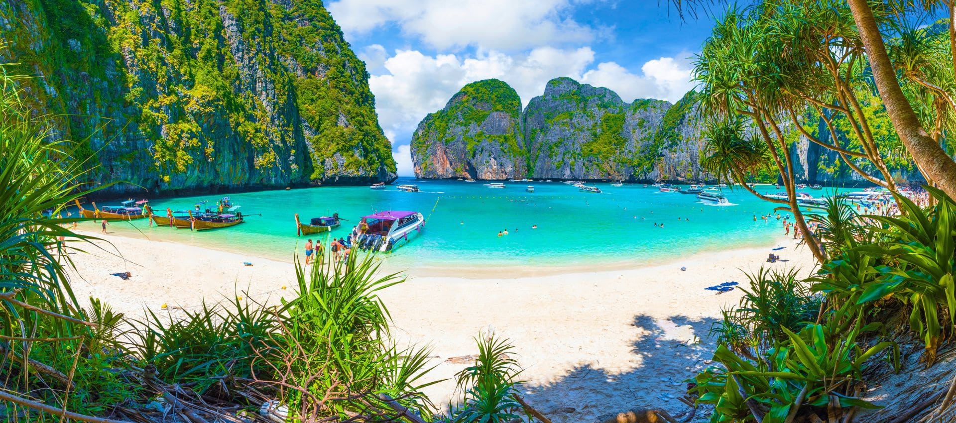 Thailand Beach with boats