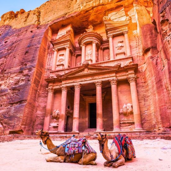 Two camels in Petra