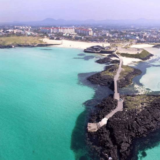 Scenic beach with turquoise waters