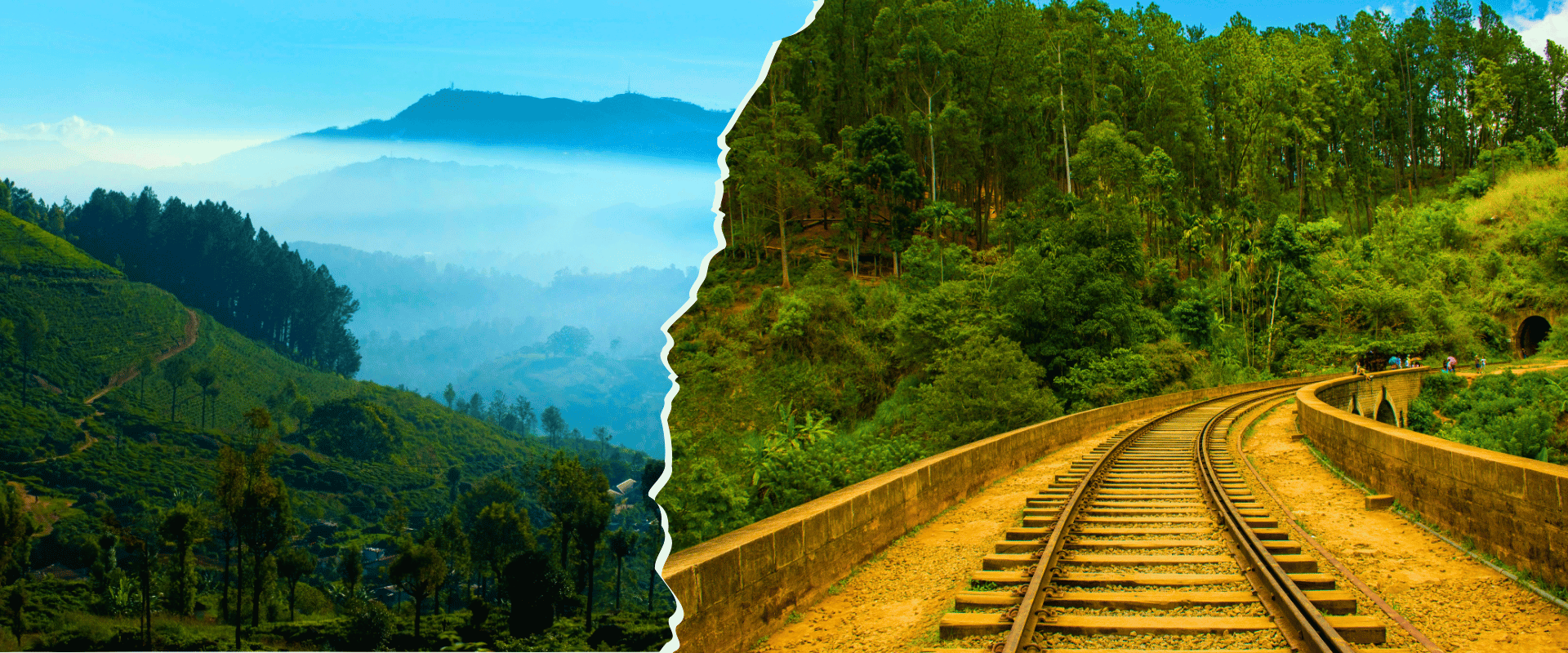 Sri Lanka highlands and shorelines banner